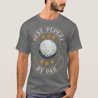 T-shirt Mens Best Pepere Par Par Par Golf Lover Sports Pèr
