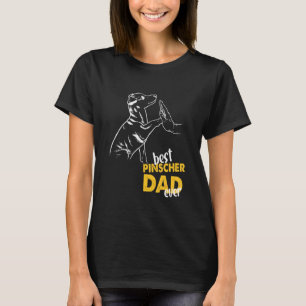 T-shirt Mens Best Pinscher Papa Jamais Doberman Papa Dober