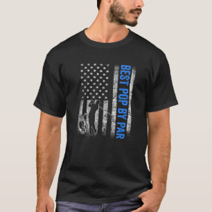 T-shirt Mens Best Pop By Par US American Flag Fête des pèr