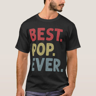 T-shirt Mens Best Pop Ever Design pour grand-père ou père