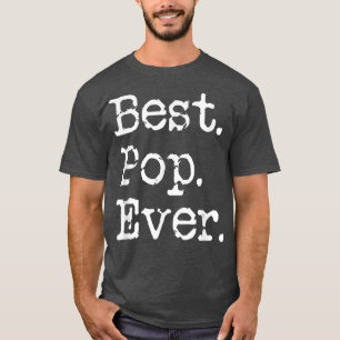 T-shirt Mens Best Pop Ever Grand-Père Grand-Père Cadeau De