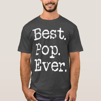 T-shirt Mens Best Pop Ever Grand-Père Grand-Père Cadeau De