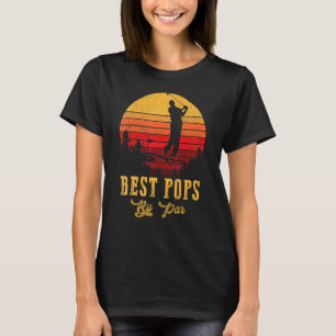 T-shirt Mens Best Pops By Par Fête des pères Golf Golf 3