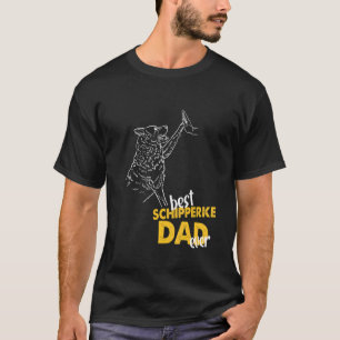 T-shirt Mens Best Schipperke Papa Jamais Chien Schipperke 
