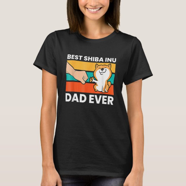 T-shirt Mens Best Shiba Inu Dad Ever  Shiba Inu Owner (Devant)