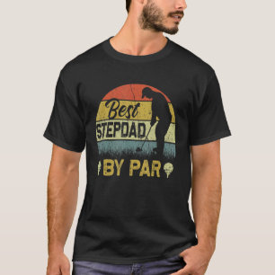 T-shirt Mens Best Stepdad By Par Par Fête des pères Golf G