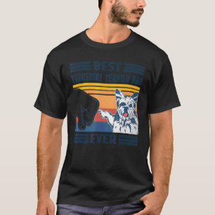 T-shirt Mens Best Yorkshire Terrier Papa Jamais Chien Père