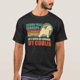 T-shirt Mens Bichon Frise Grand-pa Vintage Bichon Frise Fa