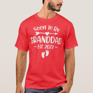 T-shirt Mens Bientôt Être Grand-Père Est