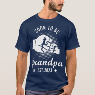 T-shirt Mens Bientôt Être Grand-Père Est 2023, Grossesse D