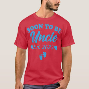 T-shirt Mens Bientôt Être Oncle 2023 Grossesse Faire-part