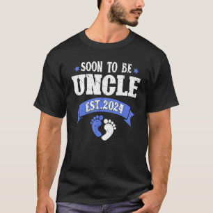 T-shirt Mens Bientôt être oncle 2024 faire-part de grosses