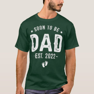 T-shirt Mens bientôt être papa 2022 promu à papa bébé