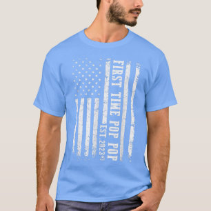T-shirt Mens Bientôt Être Pop Pop Est 2023 Pères Vintages 