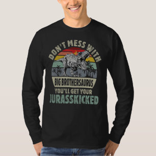 T-shirt Mens Big Brother Rex Saurus Papasaurus Dinosaures 