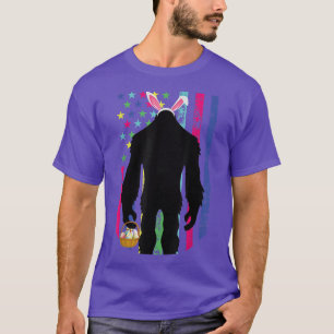 T-shirt Mens Bigfoot Ester Egg Drôle Jour de Pâques Amour