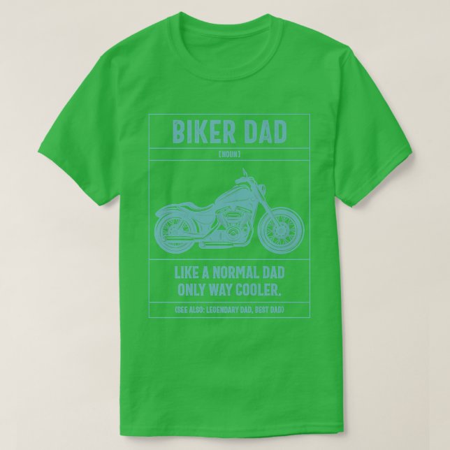 T-shirt Mens Biker Papa Comme Un Papa Normal Seulement Way (Design devant)