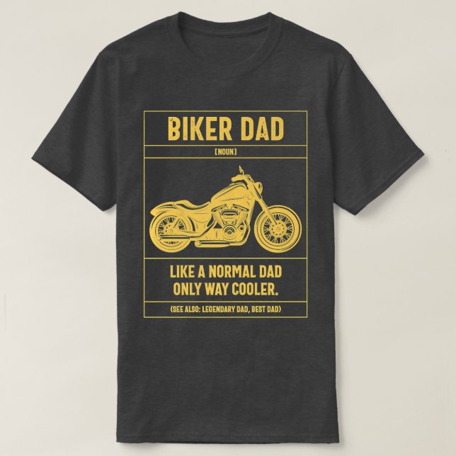 T-shirt Mens Biker Papa Comme Un Papa Normal Seulement Way (Design devant)