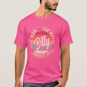 T-shirt Mens Billy L'Homme Le Mythe La Légende Prénom