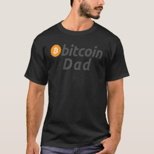 T-shirt Mens Bitcoin Papa Crypto Papa Crypto Devise Hodto