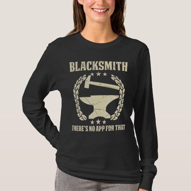 T-shirt Mens Blacksmith N'A Pas D'Application Pour Ce Meta (Devant)