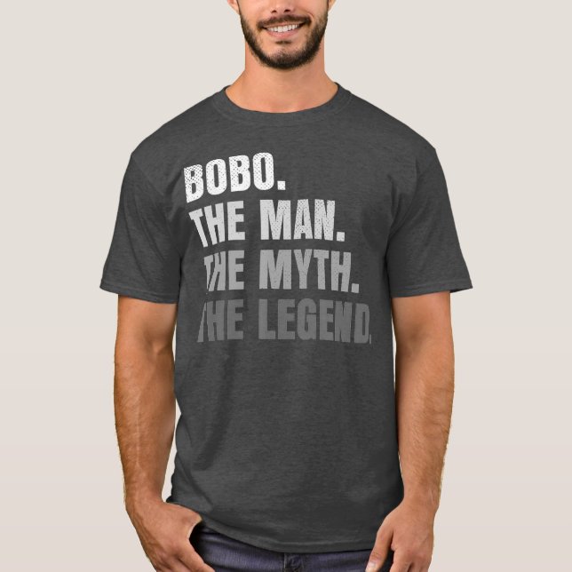 T-shirt Mens Bobo L'Homme Le Mythe La Légende Grand-Père (Devant)