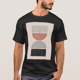 T-shirt Mens Boho Formes Abstraites Mid Century Moderne 5
