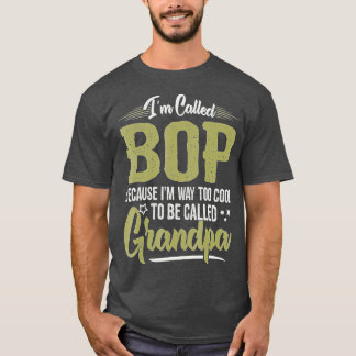 T-shirt Mens Bop pour grand-père Fête des pères masculine 