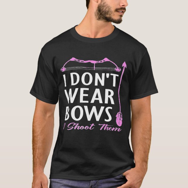 T-shirt Mens Bowhunting Je Ne Porte Pas De Vaches Je Les T (Devant)