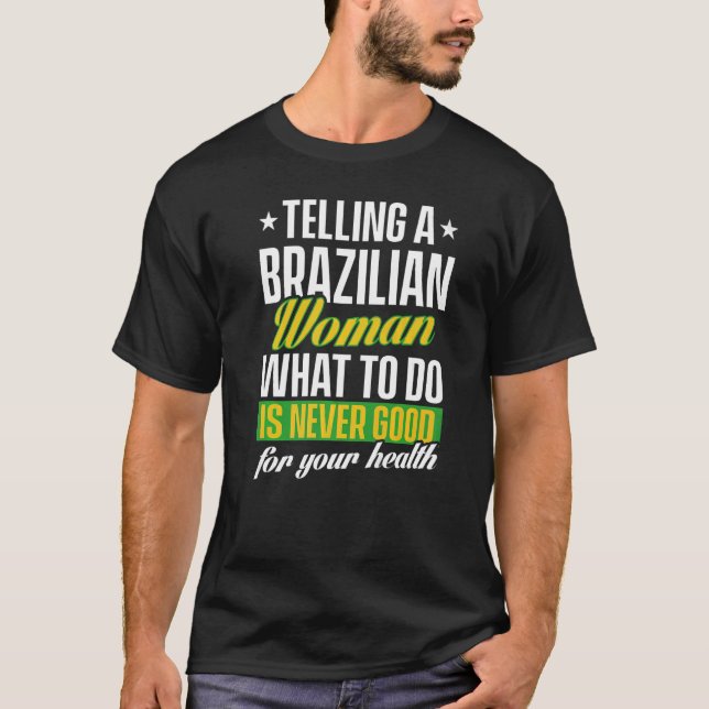 T-shirt Mens Brazil Proud Brazilians Brazilian Roots Ameri (Devant)