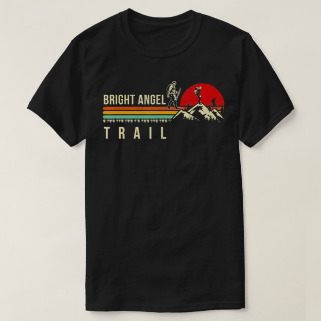 T-shirt Mens Bright Angel Trail Grand Canyon Randonnée Don (Design devant)