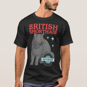 T-shirt Mens British Shorthair Papa Chat Propriétaire Brit