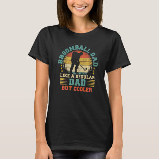 T-shirt Mens Broomball Sports Vintage Broomball Papa Fathe