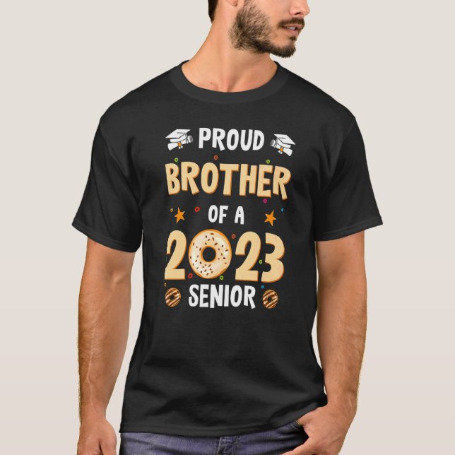 T-shirt Mens Brother Graduation Class Of 2023 Senior Gradu (Devant)