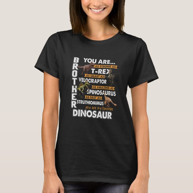 T-shirt Mens Brother You Are My Favorite Dinosaur  Fathers (Devant)