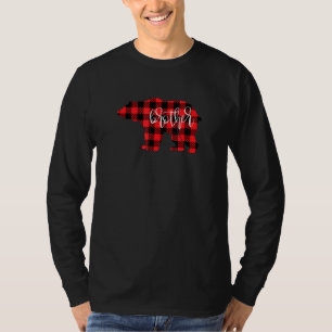 T-shirt Mens Buffalo Red Plaid Brother Bear Brod Noël