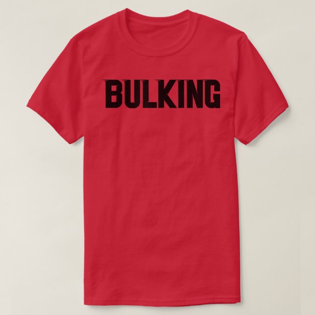 T-shirt Mens BULKING Gym Fitness Workout Bodybuilding Moti (Design devant)