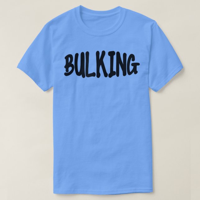 T-shirt Mens BULKING Gym Fitness Workout Bodybuilding Moti (Design devant)