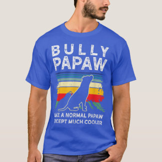 T-shirt Mens Bully ou pitbull propriétaire chien retro PAP
