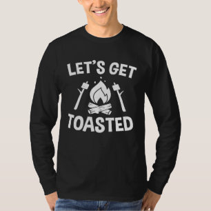 T-shirt Mens Campfire Smores Marshmallows Camping Lets Ge
