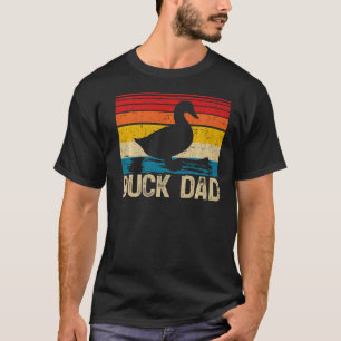 T-shirt Mens Canard Canard Vintage Rétro Canard Papa Papa