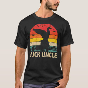 T-shirt Mens Canard Vintage Rétro Canard Oncle Fête des pè