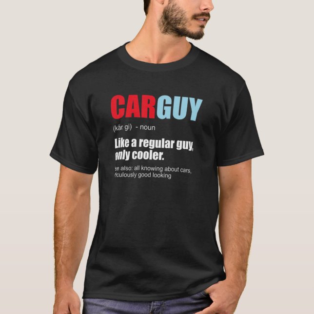 T-shirt Mens Car Guy Car Guy Définition Gear Head Car Love (Devant)
