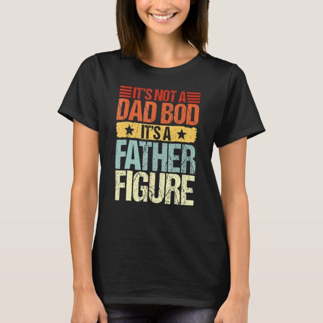 T-shirt Mens Ce n'est pas un papa Bod C'est un père Figure (Devant)