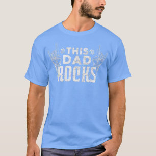 T-shirt Mens Ce Papa Rocks Rock n Rouleau Père Métal Lourd