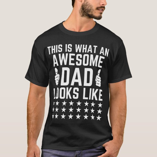 T-shirt Mens C'Est À Ça Qu'Ressemble Un Père Génial (Devant)
