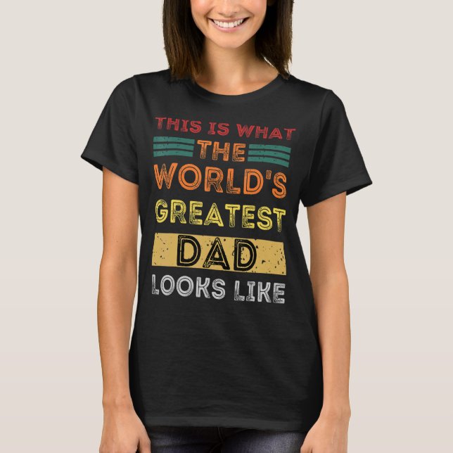 T-shirt Mens C'est ce que le plus grand papa du monde semb (Devant)
