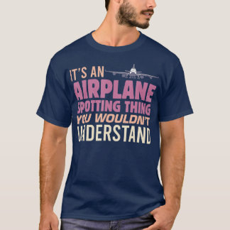 T-shirt Mens C'est un avion qui repère quelque chose que v
