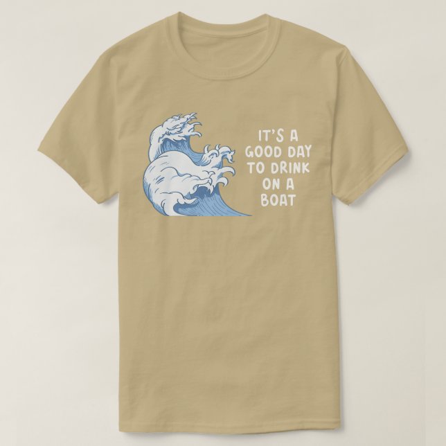 T-shirt Mens C'Est Une Bonne Journée Pour Boire Sur Un Bat (Design devant)