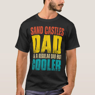 T-shirt Mens Châteaux de sable papa Comme un papa ordinair